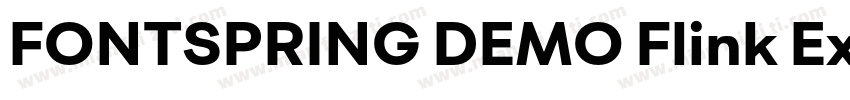 FONTSPRING DEMO Flink Extra Bold Re字体转换
